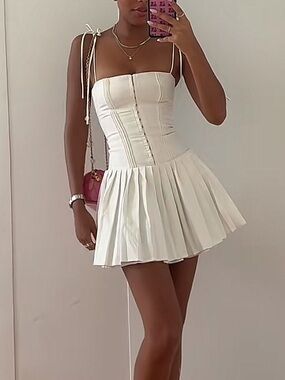 Edikted corset pleated dress